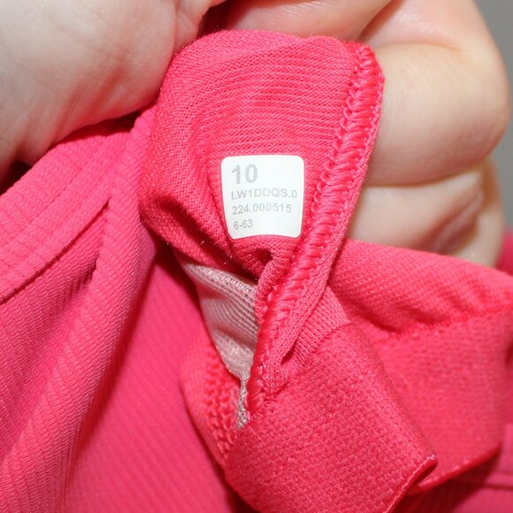 Lululemon | BNWT | Ribbed Contoured Unitard 6" | Glaze Pink | Size 10 - Picture 6 of 6